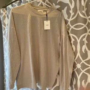 Joah Brown Vintage Long Sleeve Tee - S/M in Fog